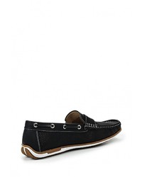 Мужские черные кожаные мокасины от Pradella