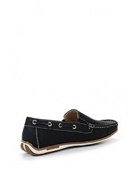 Мужские черные кожаные мокасины от Pradella