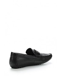 Мужские черные кожаные мокасины от Quattrocomforto