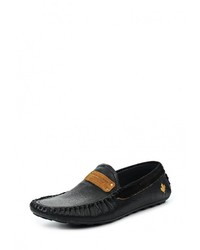 Мужские черные кожаные мокасины от Terra Impossa