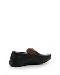 Мужские черные кожаные мокасины от Tesoro