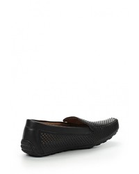 Мужские черные кожаные мокасины от Tesoro