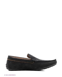 Мужские черные кожаные мокасины от Tesoro