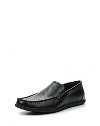 Мужские черные кожаные мокасины от Tesoro