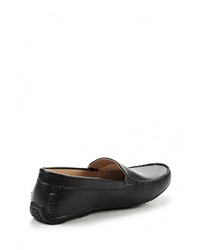 Мужские черные кожаные мокасины от Tesoro