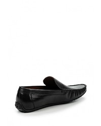 Мужские черные кожаные мокасины от Valor Wolf