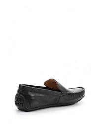 Мужские черные кожаные мокасины от Vitacci