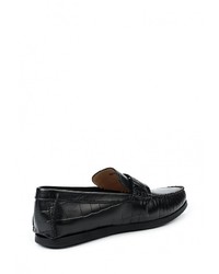 Мужские черные кожаные мокасины от Vitacci