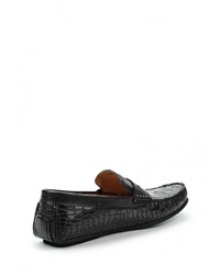 Мужские черные кожаные мокасины от Vitacci