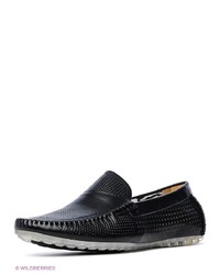 Мужские черные кожаные мокасины от WASCO