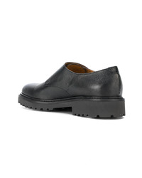 Черные кожаные монки с двумя ремешками от Doucal's