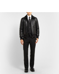 Черные кожаные монки с двумя ремешками от Gucci