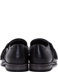 Черные кожаные монки от Calvin Klein Collection