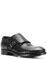 Черные кожаные монки от Silvano Sassetti