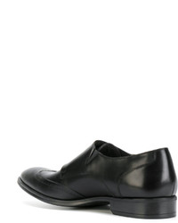 Черные кожаные монки от Pollini