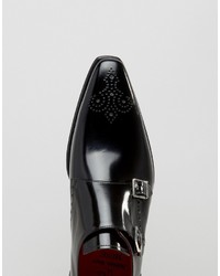 Черные кожаные монки от Jeffery West