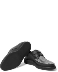 Черные кожаные монки от Lanvin