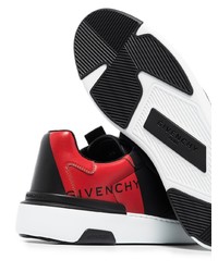 Мужские черные кожаные низкие кеды с принтом от Givenchy