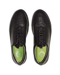 Мужские черные кожаные низкие кеды от Grenson