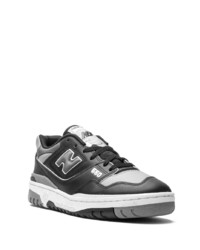 Мужские черные кожаные низкие кеды от New Balance