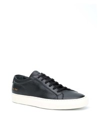 Мужские черные кожаные низкие кеды от Common Projects