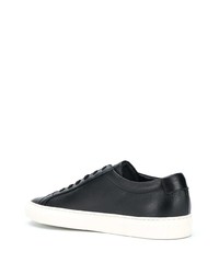 Мужские черные кожаные низкие кеды от Common Projects