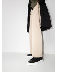 Мужские черные кожаные низкие кеды от Common Projects