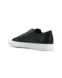 Мужские черные кожаные низкие кеды от Common Projects