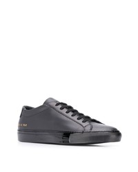 Мужские черные кожаные низкие кеды от Common Projects