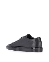 Мужские черные кожаные низкие кеды от Common Projects