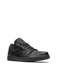 Мужские черные кожаные низкие кеды от Jordan