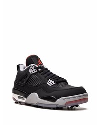 Мужские черные кожаные низкие кеды от Jordan