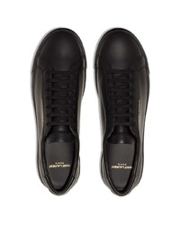 Мужские черные кожаные низкие кеды от Saint Laurent