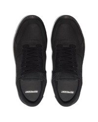 Мужские черные кожаные низкие кеды от Represent