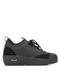 Мужские черные кожаные низкие кеды от Bally