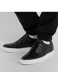 Мужские черные кожаные низкие кеды от Common Projects