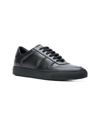 Мужские черные кожаные низкие кеды от Common Projects