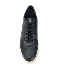 Мужские черные кожаные низкие кеды от Common Projects