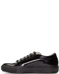 Мужские черные кожаные низкие кеды от Acne Studios