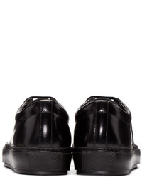 Мужские черные кожаные низкие кеды от Acne Studios