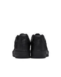 Женские черные кожаные низкие кеды от Nike