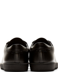Мужские черные кожаные низкие кеды от Saint Laurent