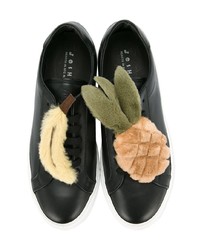 Женские черные кожаные низкие кеды от Joshua Sanders