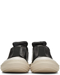 Мужские черные кожаные низкие кеды от D.gnak By Kang.d