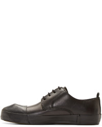 Мужские черные кожаные низкие кеды от Ann Demeulemeester