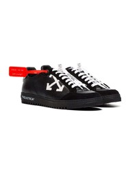 Мужские черные кожаные низкие кеды от Off-White