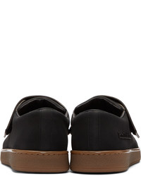 Женские черные кожаные низкие кеды от Acne Studios