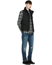 Мужские черные кожаные низкие кеды от Common Projects