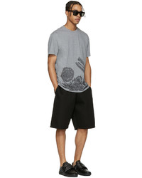 Мужские черные кожаные низкие кеды от Versace