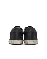 Женские черные кожаные низкие кеды от Golden Goose